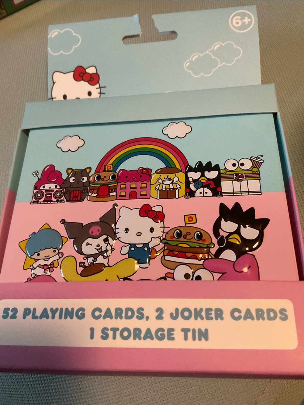 Hello Kitty Pink & Light Blue Sanrio Playing Card Set New